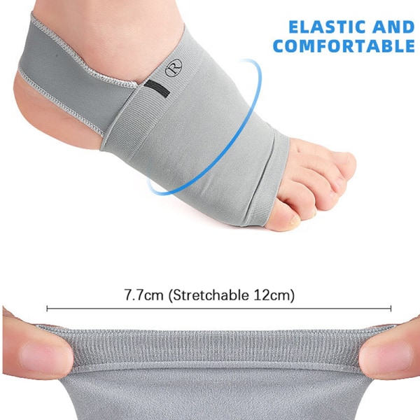 1 par bågstödsärmar ar Fasciitis Orthotic Insoles Pads F