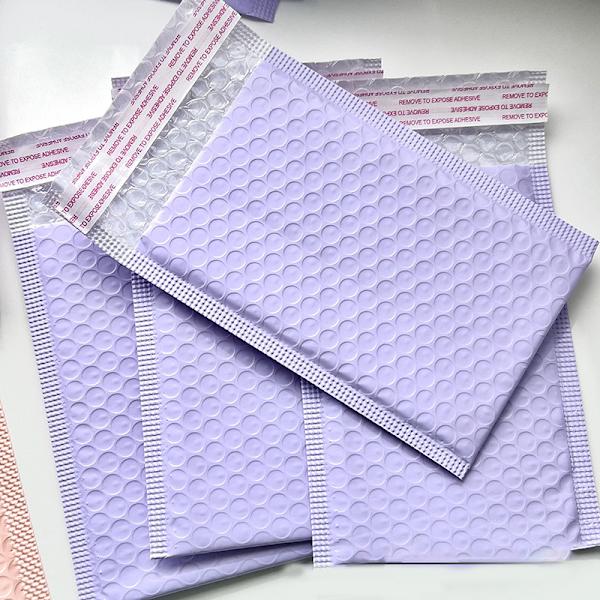 10st 13*18cm Lila Bubble Mailers Frakt Utskick Vadderad väska