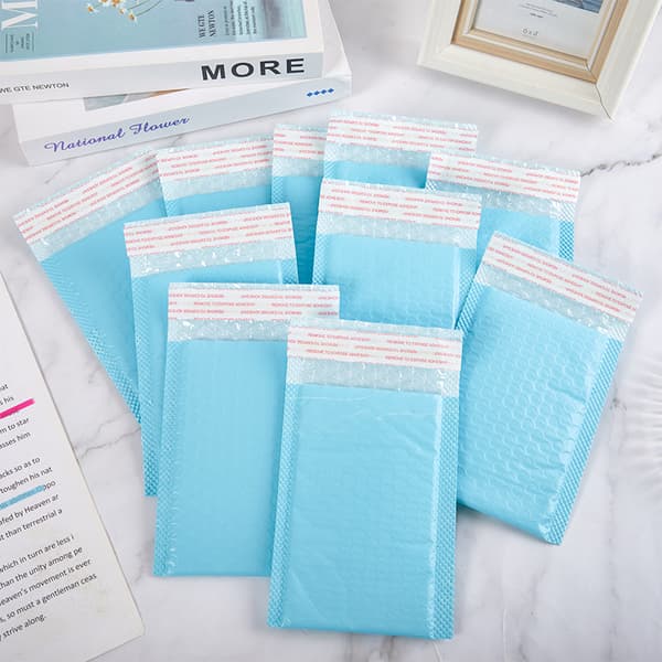 10st 15X11cm Ljusblå Bubble Mailers Self-Seal Shipping Padd