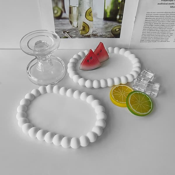 Bubbelförvaringsbricka Form DIY Resin Gips Cementgjuten E