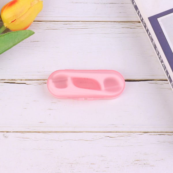 10st Tandtråd Sticks Hållare Case Tandtråd Picks Förvaring Pink