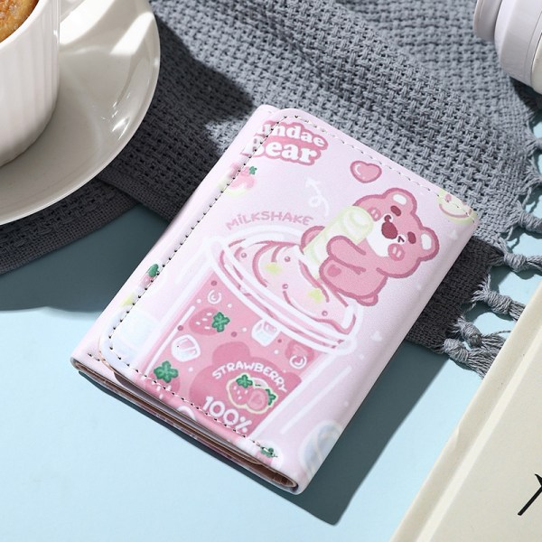 Cartoon Fashion Multi-slot PU-plånbok Myntväska Korthållare Fol A1