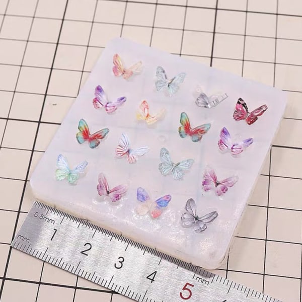 Butterfly Form Epoxy Resin Molds Pendel Silcone Formar För DI