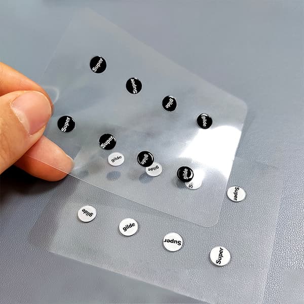 1-pack musskridskor i glas DIY Universal Dots Mouse Feet Pads St A1