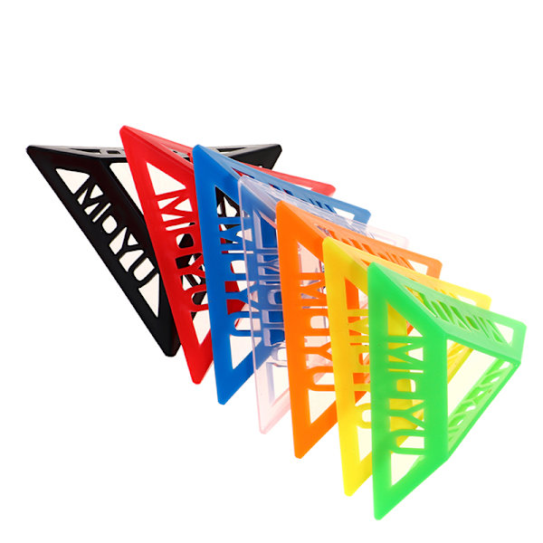 10 st Set Multi 3x3 4x4 5x5 plastkubbas Black