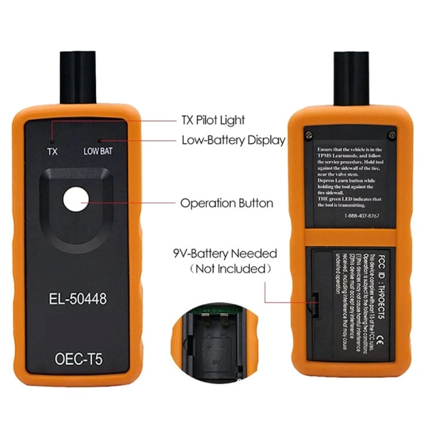 EL-50448 TPMS Aktiveringsåterställningsverktyg OEC-T5 Däcktrycksmätare