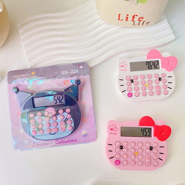 e Cartoon Calculator Kawaii Portable Office Learning Supplies C A2
