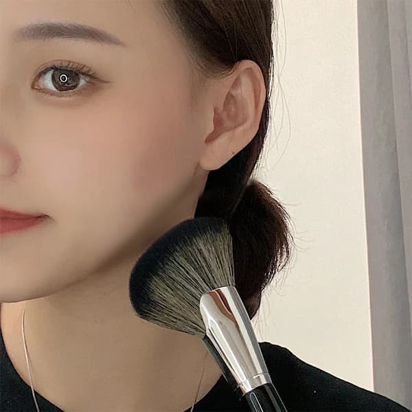 Kosmetisk Powder Brush Makeup Brushes Nose Shadow Brush Face Con White