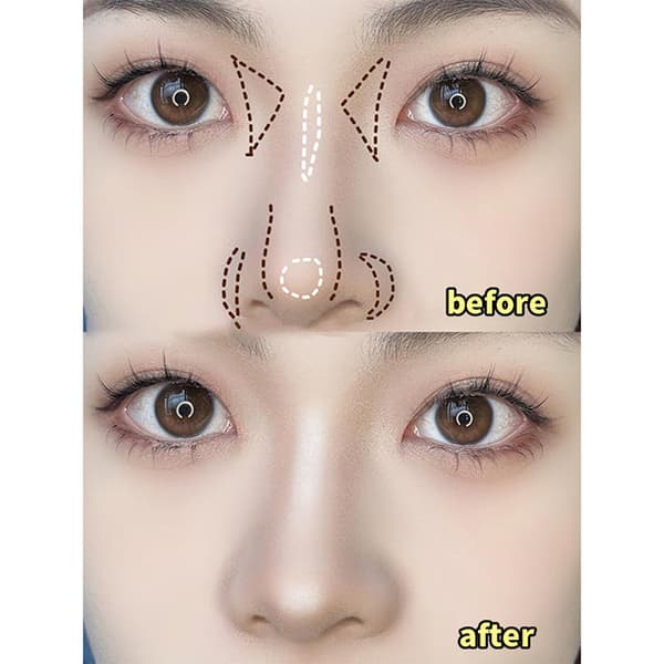 1 st Nose Shadow Brush Vinklad Contour Makeup Borstar Face Makeu