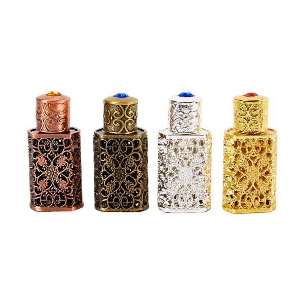 3ml Mini Antiqued Parfym påfyllningsbar flaska Arab Style Essentia Gold