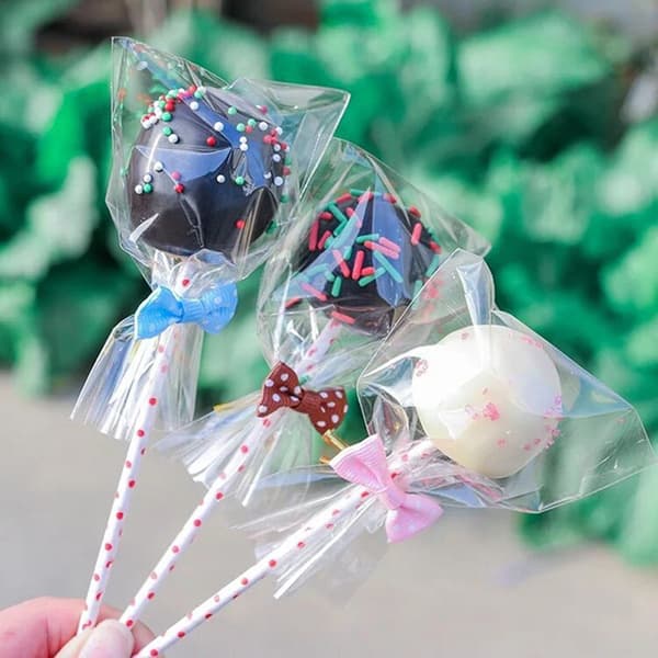 100st/pack Lollipop OPP Packpåsar Bakchoklad Pack Bag 8*12cm