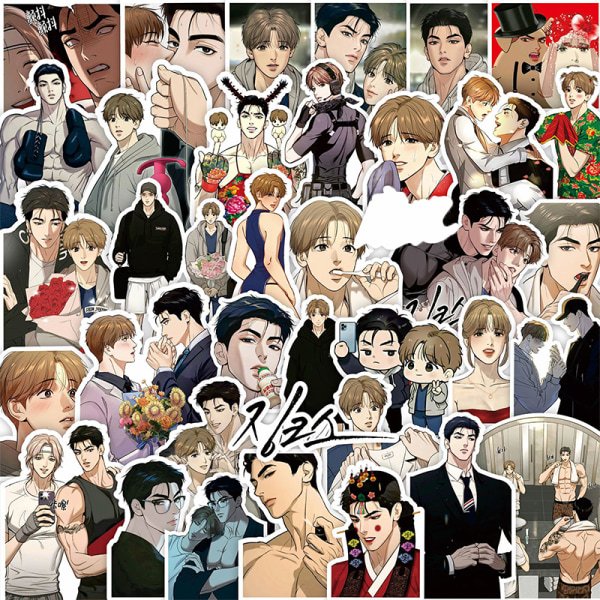 66Pcs n Manwha Sticker e Laptop Phone Case DIY Gift Student Sta 01