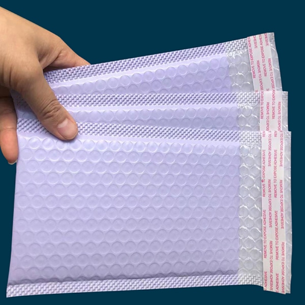 10st 13*18cm Lila Bubble Mailers Frakt Utskick Vadderad väska
