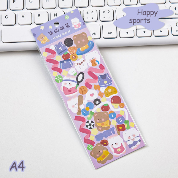 Kawaii Kpop Photocards dekorativa klistermärken Bärbar mobiltelefon A4