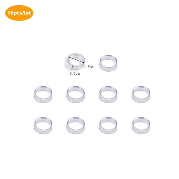 10 st Acrylic Clear Display Stand Sphere Hållare för Crystal Bal 10pcs medium