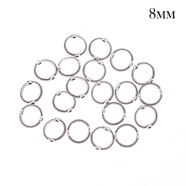 20st 6/8/10 mm Vintage Retro Bead Ring Spacer Beads Cap DIY BH 8mm