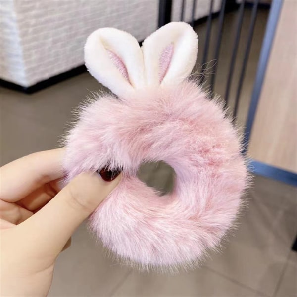 e Öron Hårrep Godisfärg Elastiska hårband Tjejhår Enl Pink