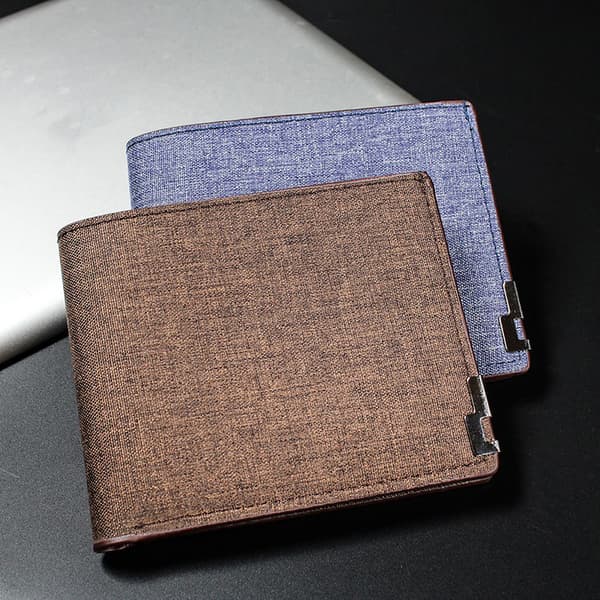 Denim Plånböcker Plånböcker Herr Dam Inlägg Business Foldable Cowhid Dark gray