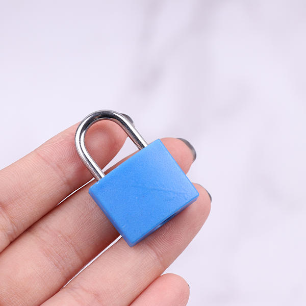 1Set Bagagelås hänglås färg plast skal lås zink legering s Blue