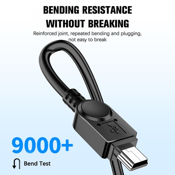 1st Mini USB kabel Mini USB till USB snabbladdarkabel Cha 0.25m