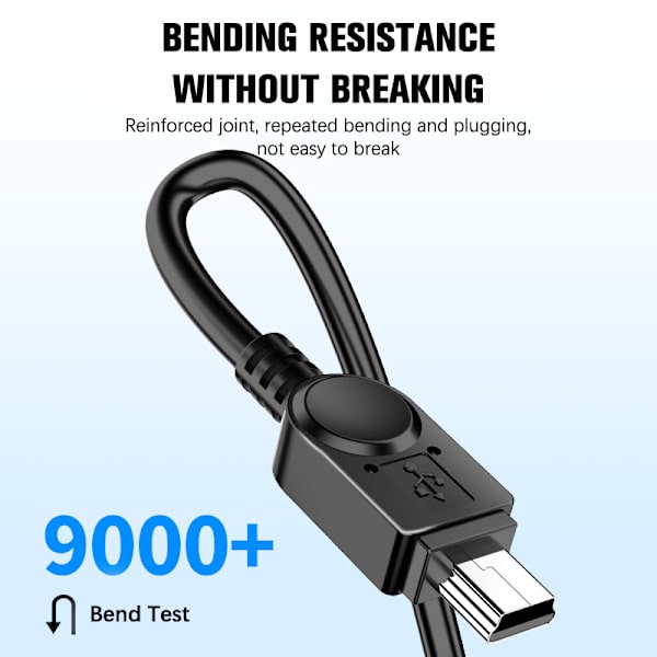 1st Mini USB kabel Mini USB till USB snabbladdarkabel Cha 1m