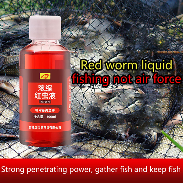 Koncentrerad röd mask vätska tjock fisk munöppningsmedel fis red