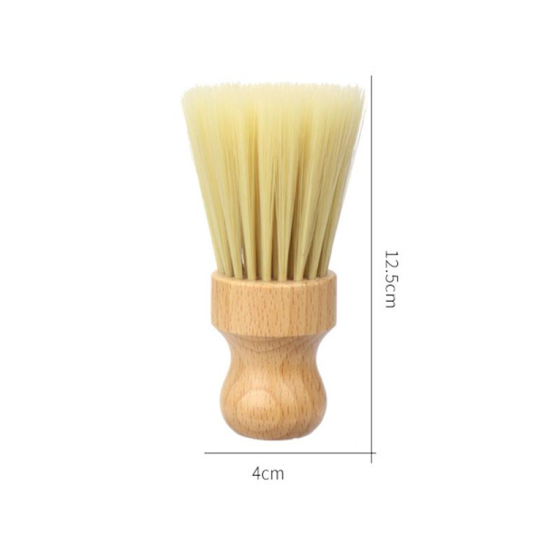 Träborste Kam Hals Ansikts Duster Barber Hår Sopa ting St A1