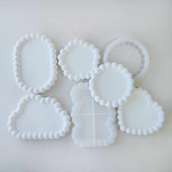 Bubbelförvaringsbricka Form DIY Resin Gips Cementgjuten E