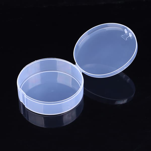 Puff Box Case Makeup Organizer Förvaringslåda Puff Cosmetic Round