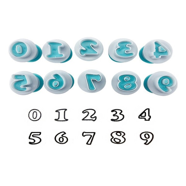 Bakning Form Form Bokstav Fondant Cookie ter Alphabet and Numbe C