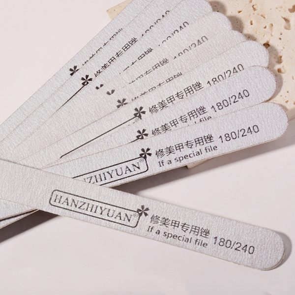 10st Nagelfil Nail Art Slipning Buffer Manikyr Pedikyr Gray