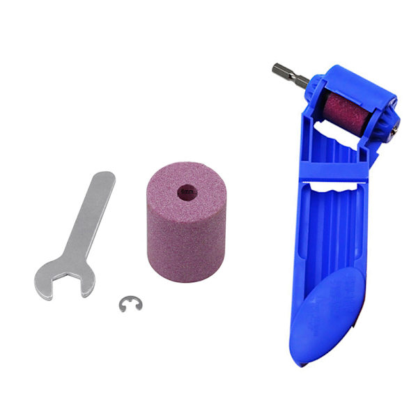 1Set Bärbar Borrslipverktyg Slipskiva Borr Shar Blue