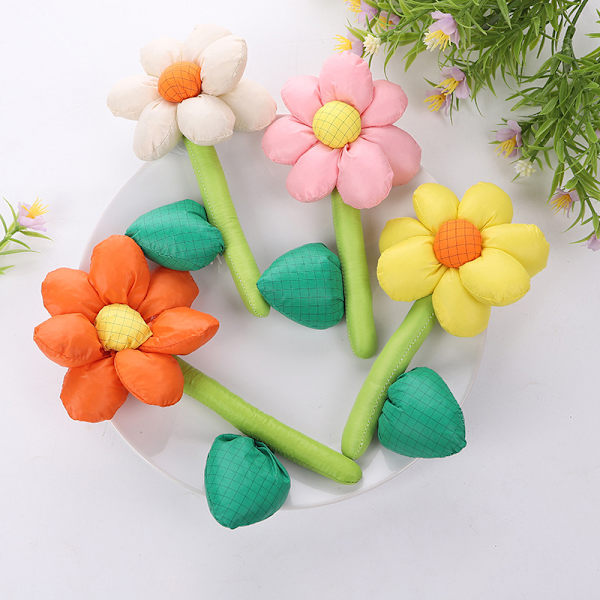 1 st Solros bomullstyg konst corsage DIY dekorativt bagage a Pink