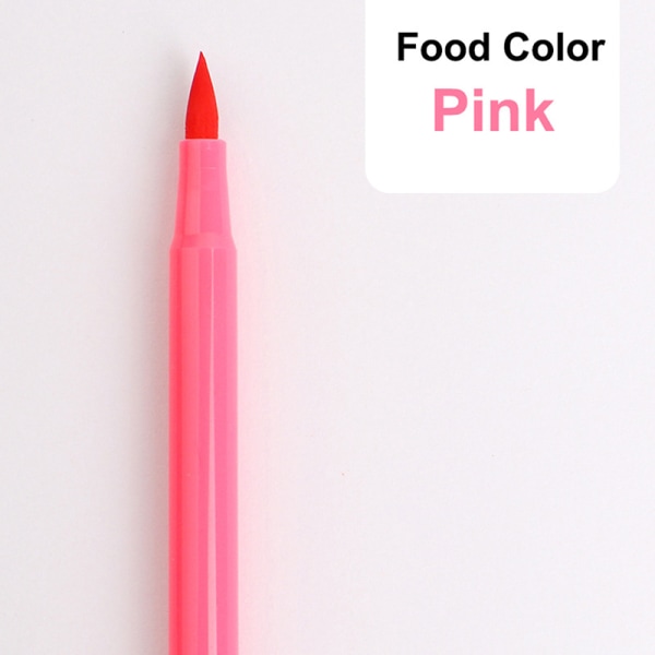 Ätbara bläckmarkörer Pigment Penna Pensel Färgpenna För Ritning Pink