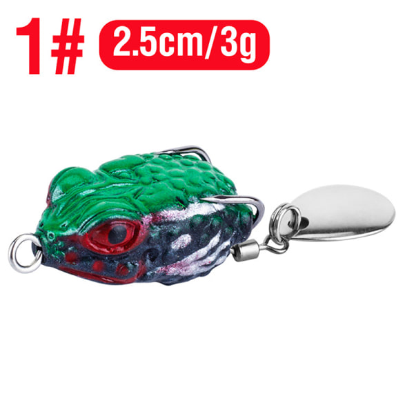 Utomhus Luya långväga åskgroda 2,5cm/3g minigroda träffar bl color A