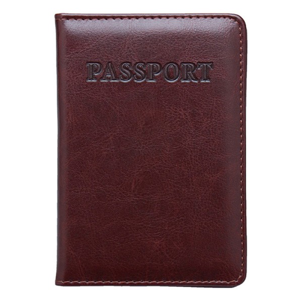 1st Resepassfodral Cover -ID & Dokument Passhållare Pr Red-brown