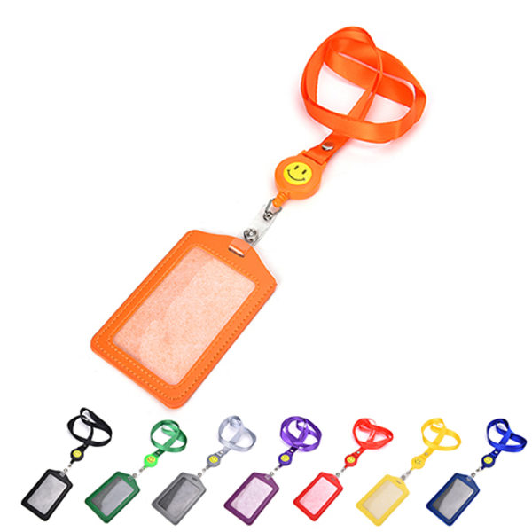 ID-namnkortshållare Badge Infällbar rulle Recoil ID Badge Lany black