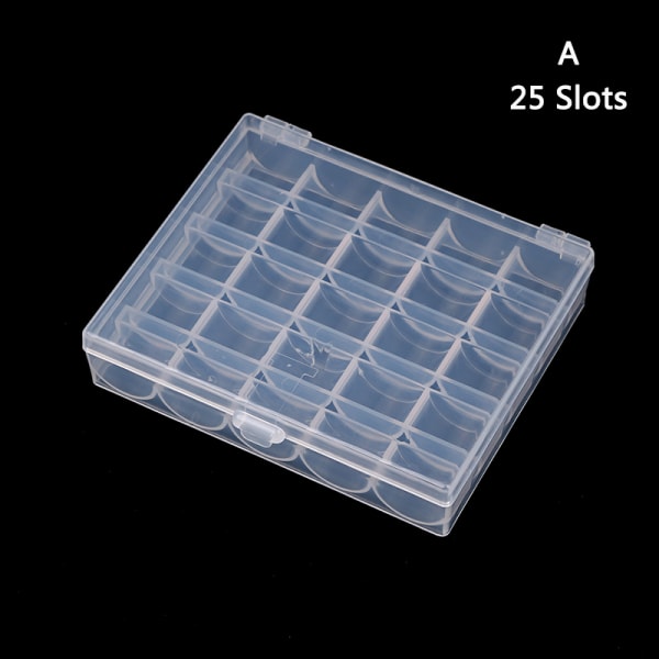 Spindelbox 36-galler transparent set förvaringsbox 25 Slots