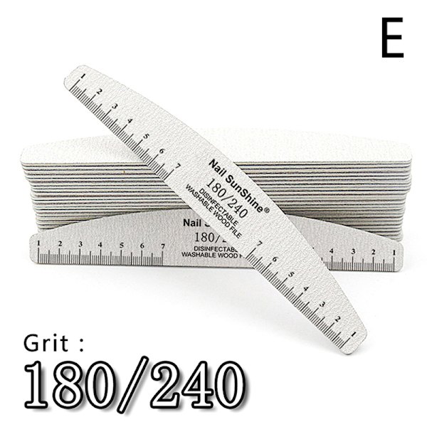 10 st Multi Grit trä nagelfilar tjockt trä sandpapper E:180/240
