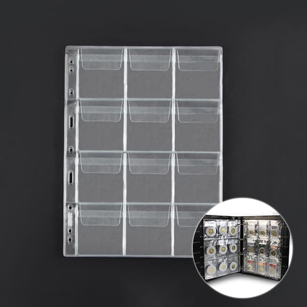 9/12 Grids Classic Plastic Mynthållare Ark Förvaring Collection 12-Grids