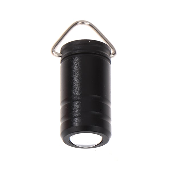 Fickknapp Batteri LED Ficklampa Protable Nyckelring Torch Ou Black