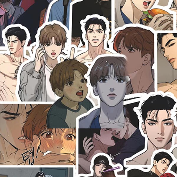 66Pcs n Manwha Sticker e Laptop Phone Case DIY Gift Student Sta 01