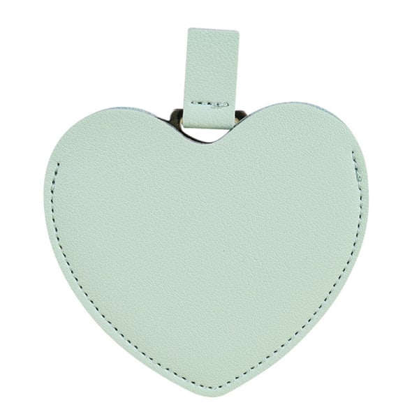 Makeup Mirror Make Up Pocket Heart Compact Makeup Stainless Ste Green