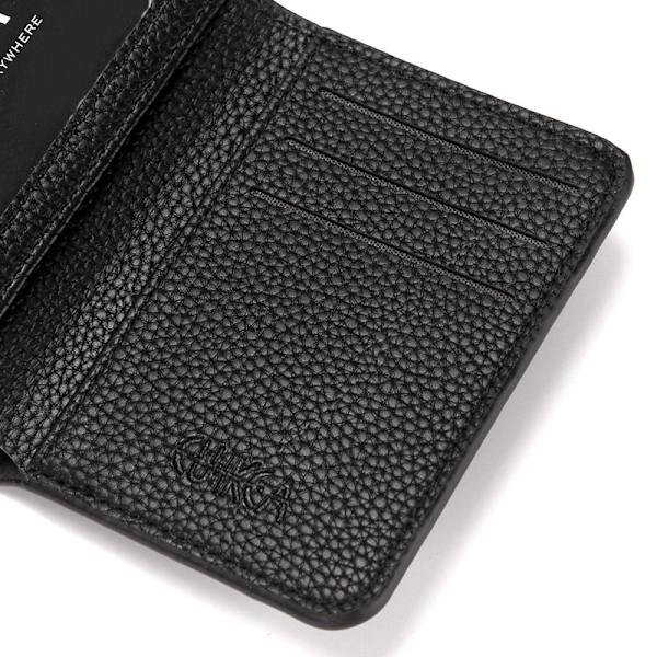 Mode Pu Läder Män Plånbok Mini Myntväska Körkort Black