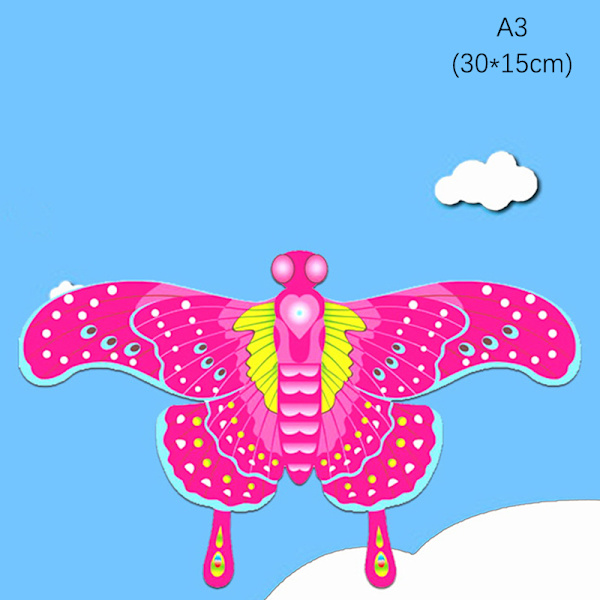 (Endast drakar) Minidrakar som flyger för barn 3d pocket drakdynam A3
