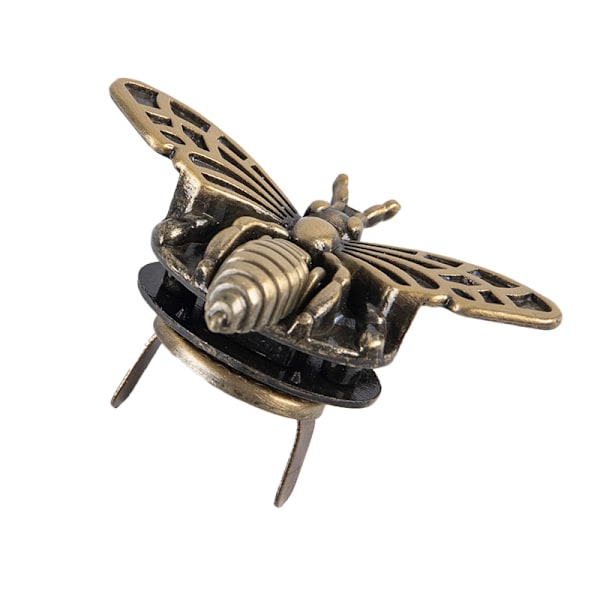 Metal Bee Form Turn Lock Retro Väska Lås Hårdvara Craft Bag Pu Ancient gold