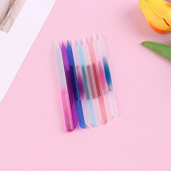 Glas icle Pusher Nail Manicure Stick Professional Precision Fi Pink