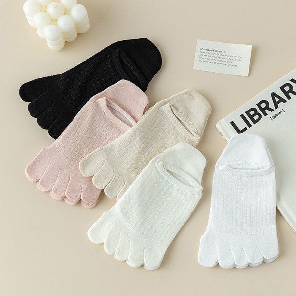 5 Finger Boat Sox Kvinnor Toe Boat Socks Mode Andas Summe A2