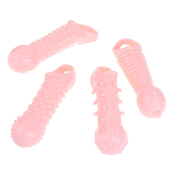Mjuk manlig kondom Återanvändbar penisförlängare ärmförstorare A4