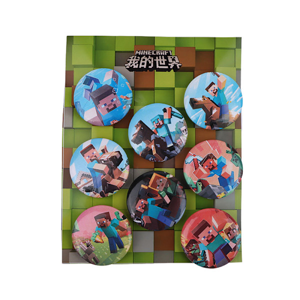 8 st/ set Anime Tinning Ryggsäck Badge Souvenirkläder Present F 10